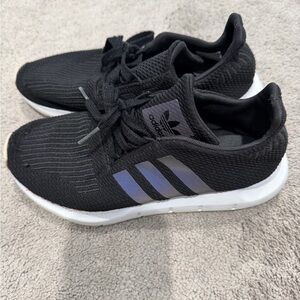 Adidas Black Running Shoes with White Base